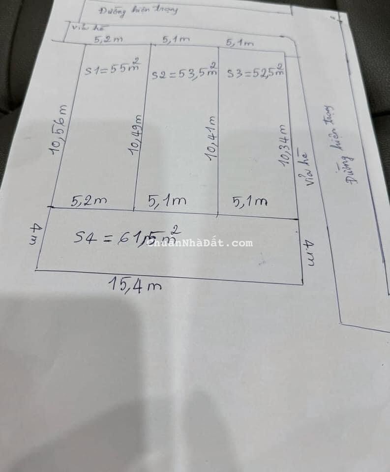 Bán 222,4 chia 4 lô Tại tuyến 2 Ngô Gia Tự ( Đường Rộng - có vỉa hè ), Thành Tô, Hải An, Hải Phòng