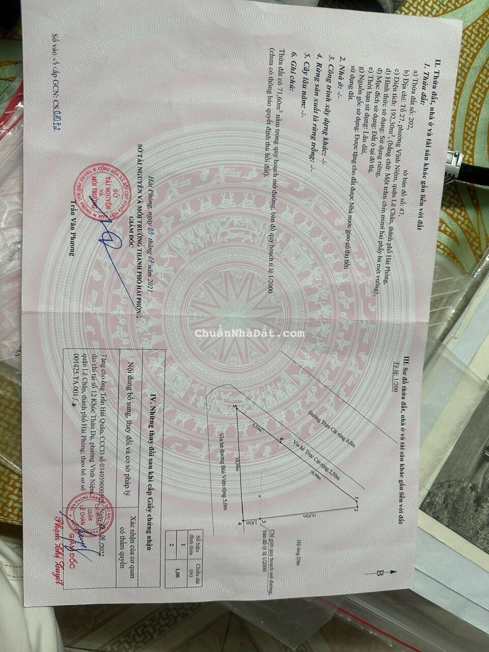 Bán lô góc mặt đường Bùi Viện - Trực Cát, mạn Thiên Lôi, Vĩnh Niệm, Lê Chân, Hải Phòng.