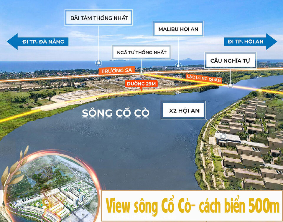 CƠ HỘI TỐT- ĐẤT NỀN VEN SÔNG CỔ CÒ- VEN BIỂN PHÍA NAM ĐÀ NẴNG 14,7tr/m2 CƠ HỘI TỐT- ĐẤT NỀN VEN SÔNG CỔ CÒ- VEN BIỂN PHÍA NAM ĐÀ NẴNG 14,7tr/m2