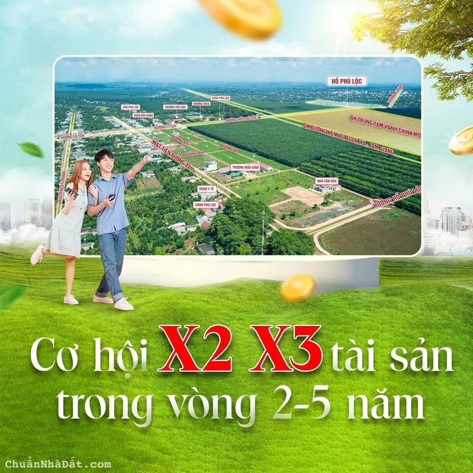 Cần bán gấp 132m2 KDC Phú Lộc giá chỉ 899tr. Full Thổ Cư, sổ ngay