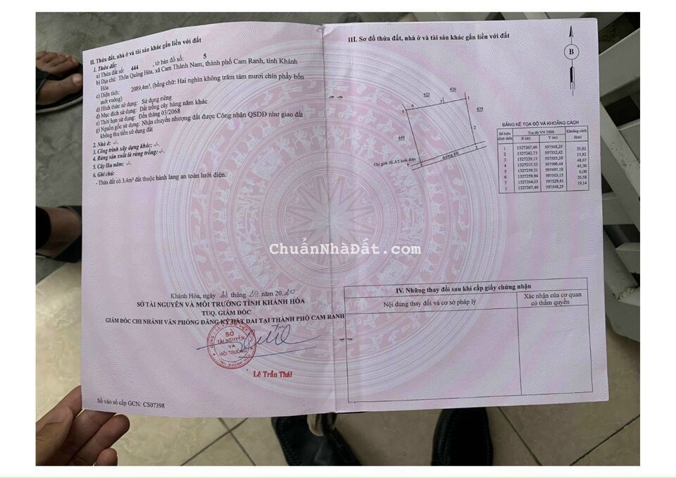 💵 Một lô duy nhất phù hợp Thổ Cư vs diện tích 2089 m2 giá chí 1.X triệu/m2 💵 Một lô duy nhất phù hợp Thổ Cư vs diện tích 2089 m2 giá chí 1.X triệu/m2