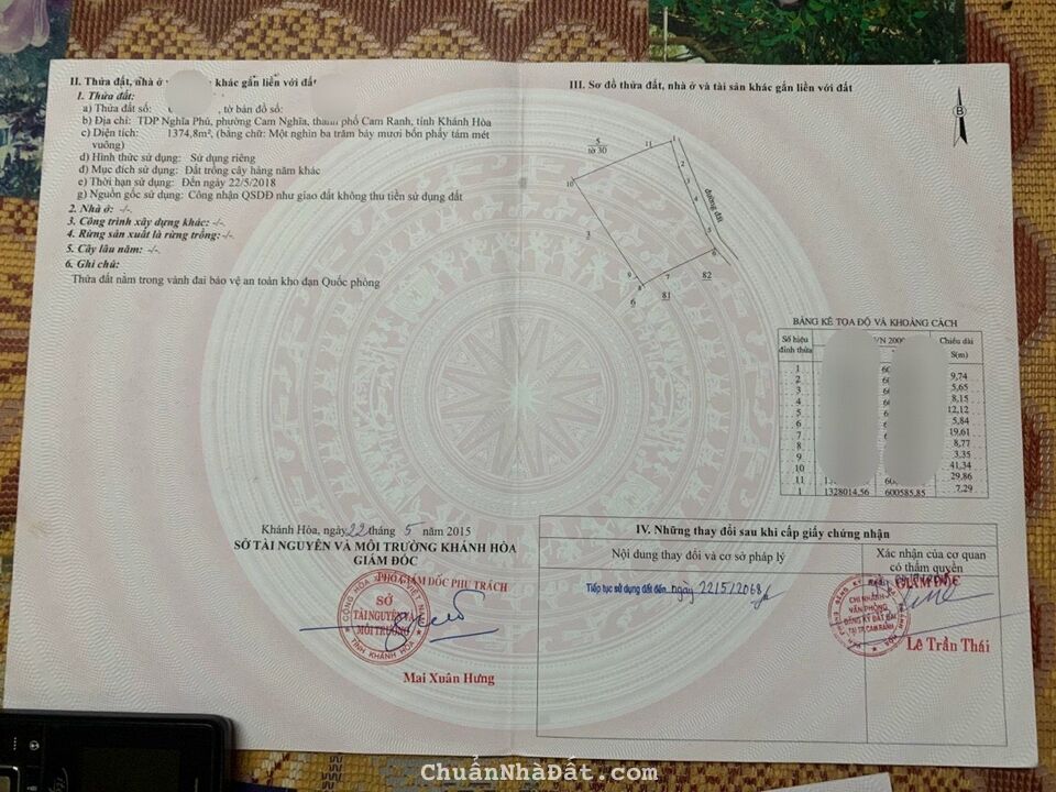 Hot Chỉ 7XX có ngay lô Đất 1734 m2 phường Cam Nghĩa - Cam Ranh