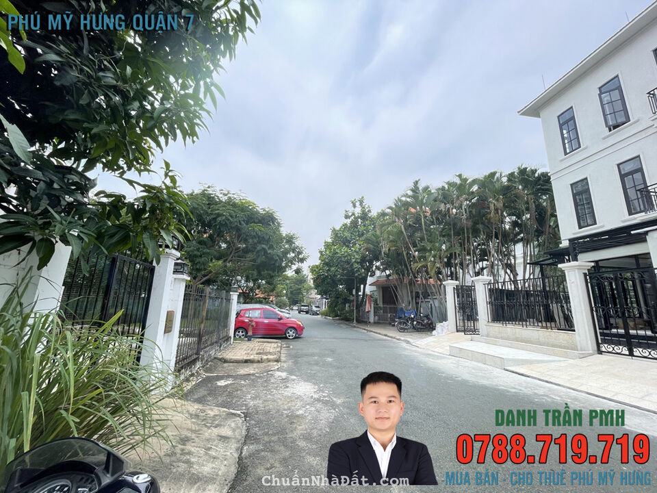 NGỘP Bán biệt thự Mỹ hưng Q.7 khu cảnh đồi 200m 4PN chỉ 52 tỷ LH 0788719719 DANH TRẦN PMH