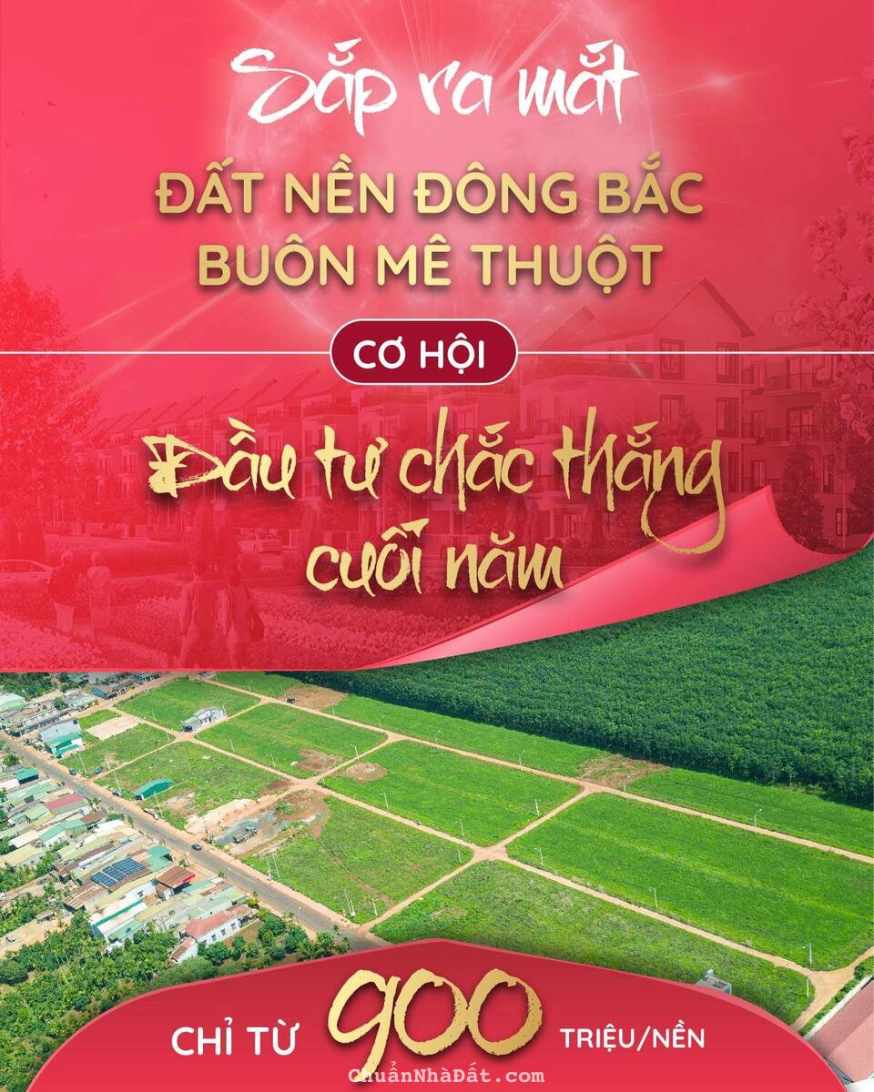 Mở bán đất nền đaklak chỉ 900tr 