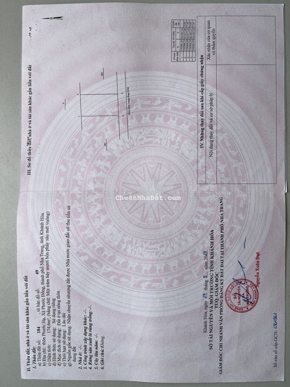 Cần bán lô đất phước hạ xã Phước Đồng Nha Trang, diện tích 175m ngang 10m. 