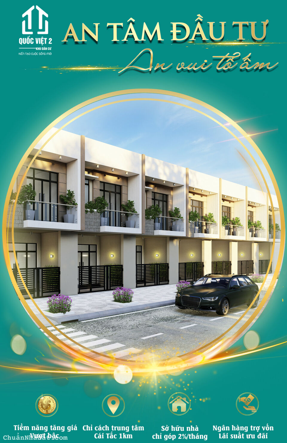 KHU DÂN CƯ QUÔC VIỆT 2- NHÀ PHỐ TUYỆT ĐẸP 
