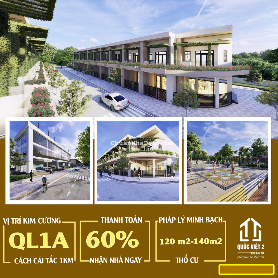 KHU DÂN CƯ QUÔC VIỆT 2- NHÀ PHỐ TUYỆT ĐẸP 