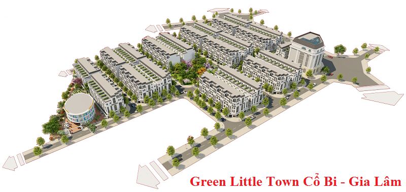 Liền kề, biệt thự dự án Green Little Town ngay Cổ Bi, Gia Lâm giá từ 114tr/m2