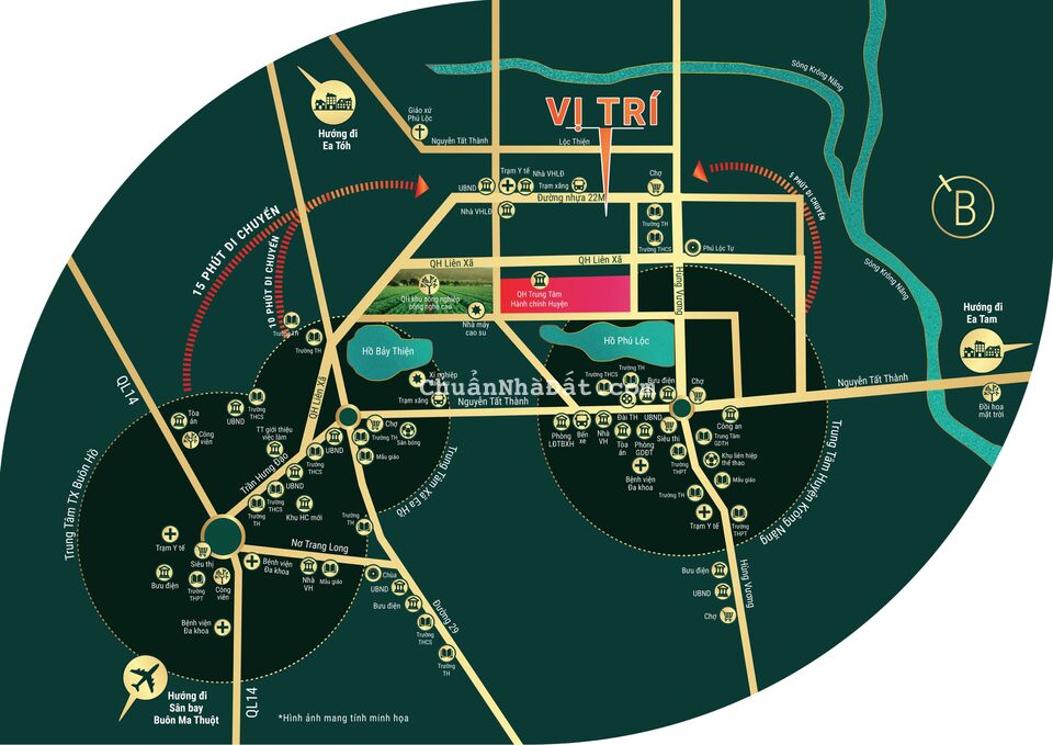  Chỉ 8xxtr cho lô đất 132m2 thổ cư ngay trung tâm thị trấn Krông Năng - ĐẮKLAK