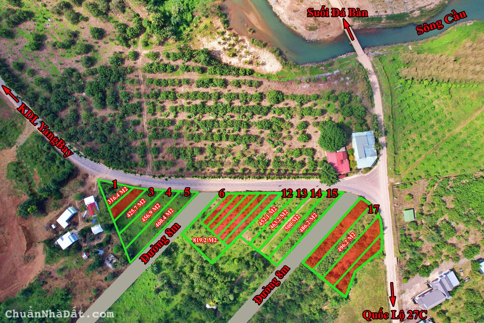 Đất vườn mặt tiền YangBay – Khánh Phú chỉ từ 560 triệu