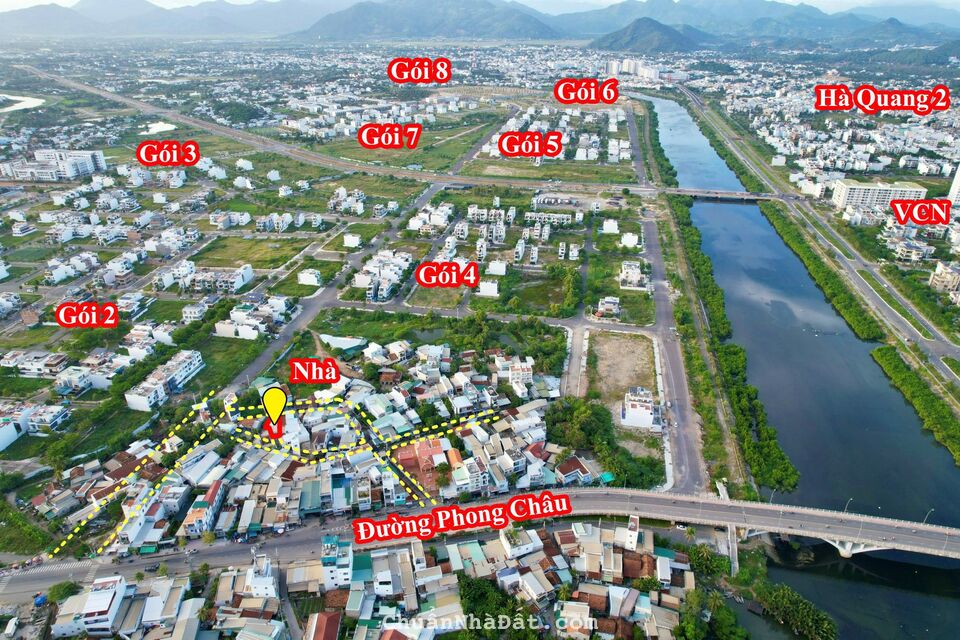 Nhà 2 MT cách đường Phong Châu 100m