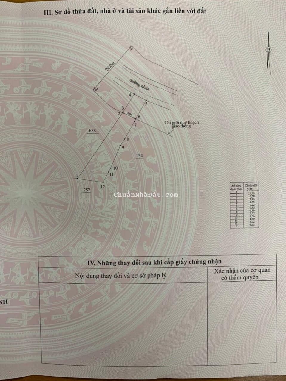 Cần bán lô Diên Lạc - Diên Khánh. Mặt tiền đường Tư Văn