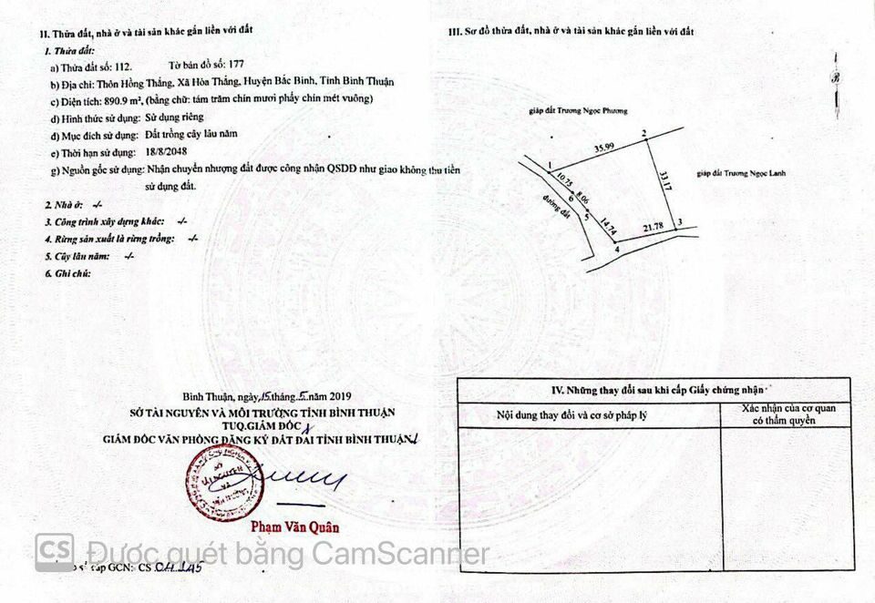 Đất biển 2MT quy hoạch ONT ngay cung đường đôi DT716B tại Hòa Thắng - Gía tốt 