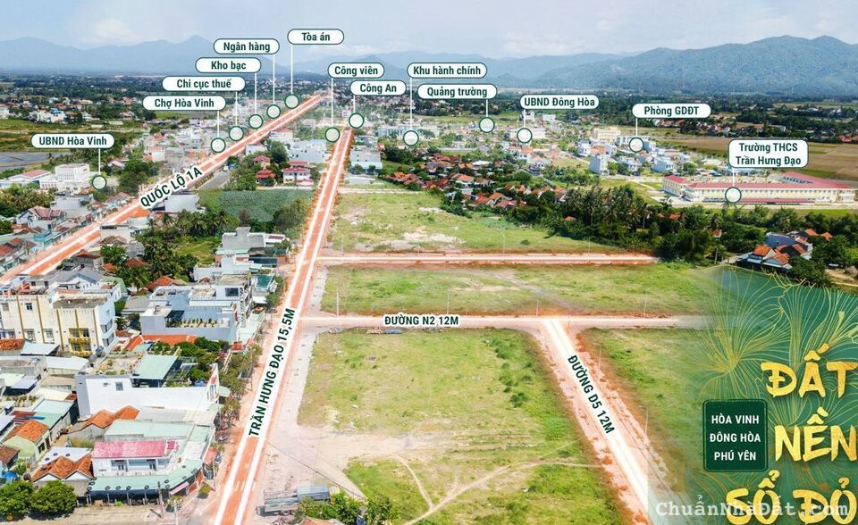 Đất biển Phú Yên kdc Hòa Vinh sổ sẵn, chỉ từ 630tr/140m2 giá GĐ 1 