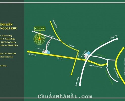 Đất Khánh Hiệp giáp sông Chò cực đẹp chỉ từ 250 triệu