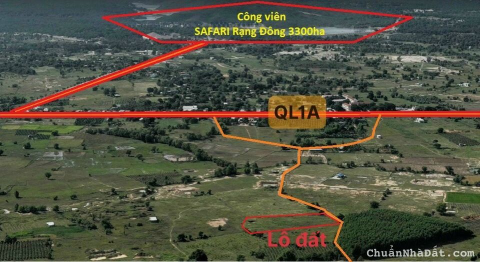 3 lô đất liền kề QLA1, quy hoạch thổ cư giá 250 ngàn/m2- ngay KDL SAFARI