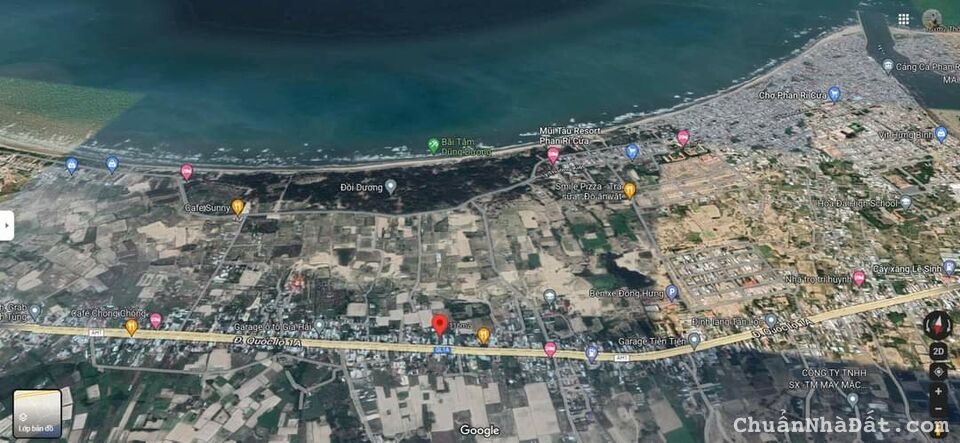 Bán đất thổ cư mặt tiền QL1A sổ sẵn xây dựng ngay, cách biển 1km giá 1,163 tỷ Lh 0938677909 xem sổ