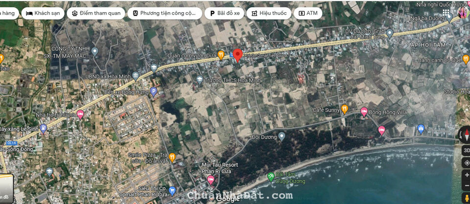 Bán đất thổ cư mặt tiền QL1A 116m2, cách biển 1km giá chỉ 1,163 tỷ sổ sẵn Lh 0938677909 xem sổ