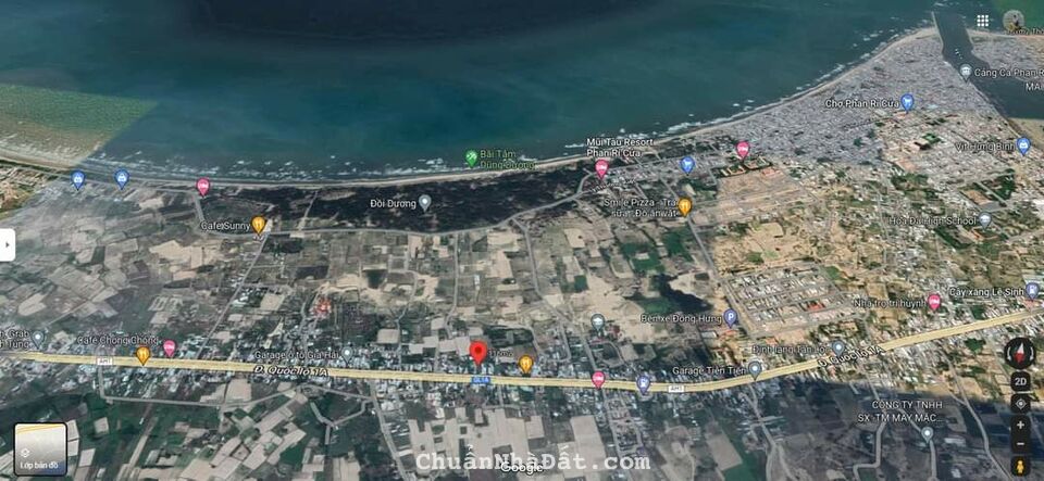 Bán đất thổ cư mặt tiền QL1A, cách biển 1km giá chỉ 1,163 tỷ cho 116m2 Lh 0938677909 xem sổ