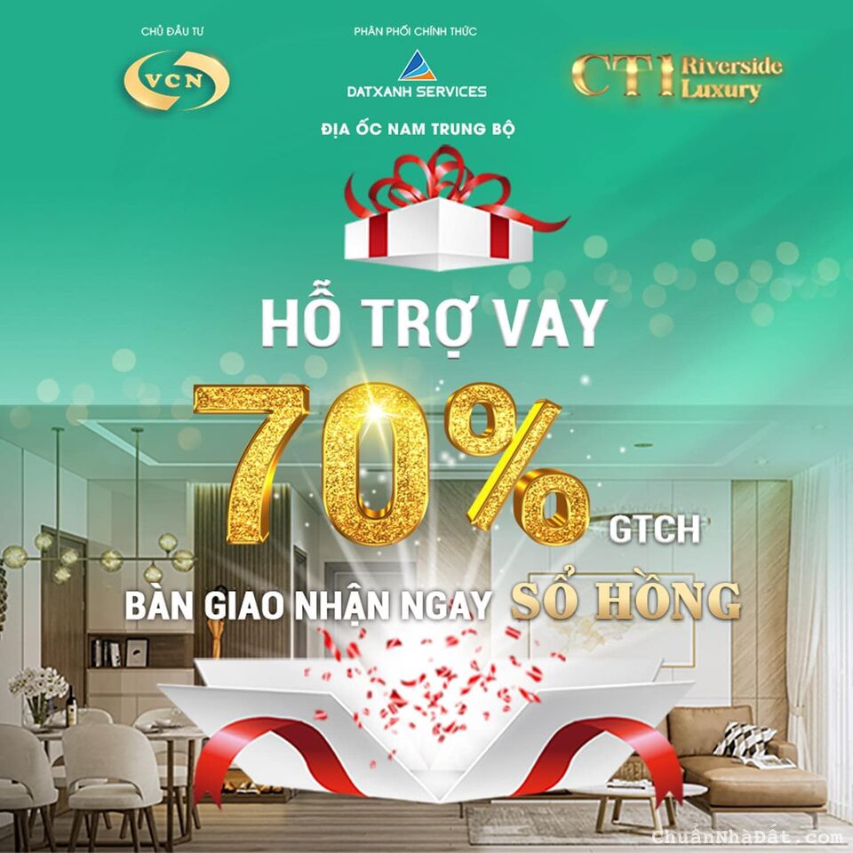  💥💥 CĂN HỘ CAO CẤP 5 SAO ĐẦU TIÊN. FULL NỘI THẤT CAO CẤP . CĂN HỘ CT1 RIVERSIDE LUXURY