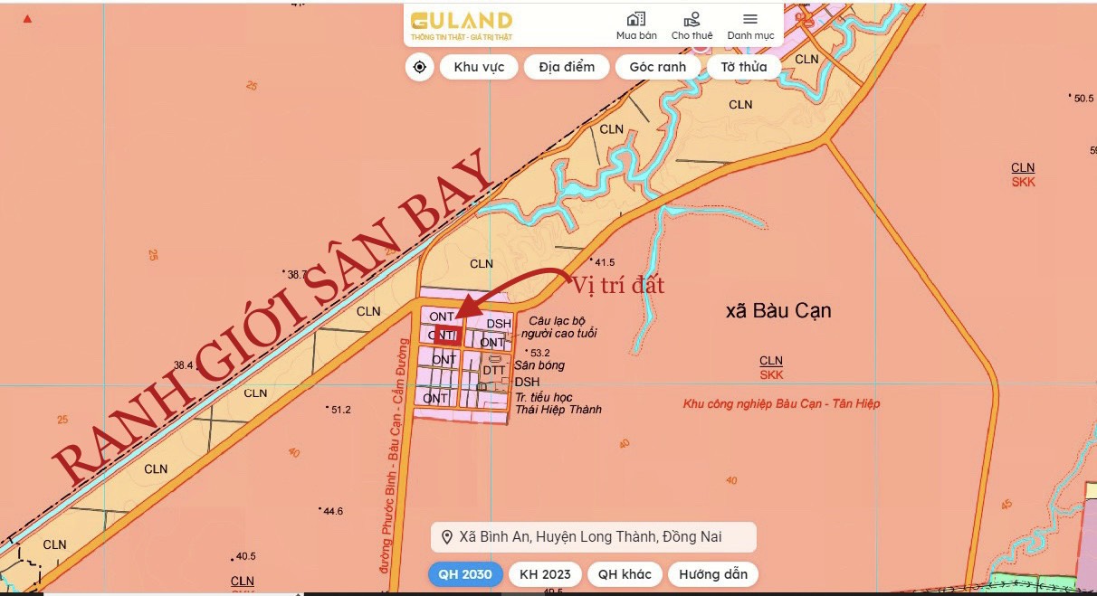CHỦ ĐI NƯỚC NGOÀI - bán gấp lô đất sẵn sổ - ráp gianh sân bay Long Thành chỉ 25tr/m2