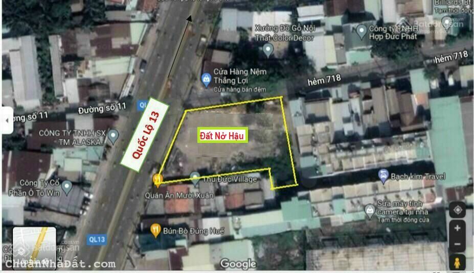 [Siêu hiếm] Bán 1500m2 đất thổ cư 3 mặt tiền Quốc Lộ 13 Thủ Đức giá rẻ