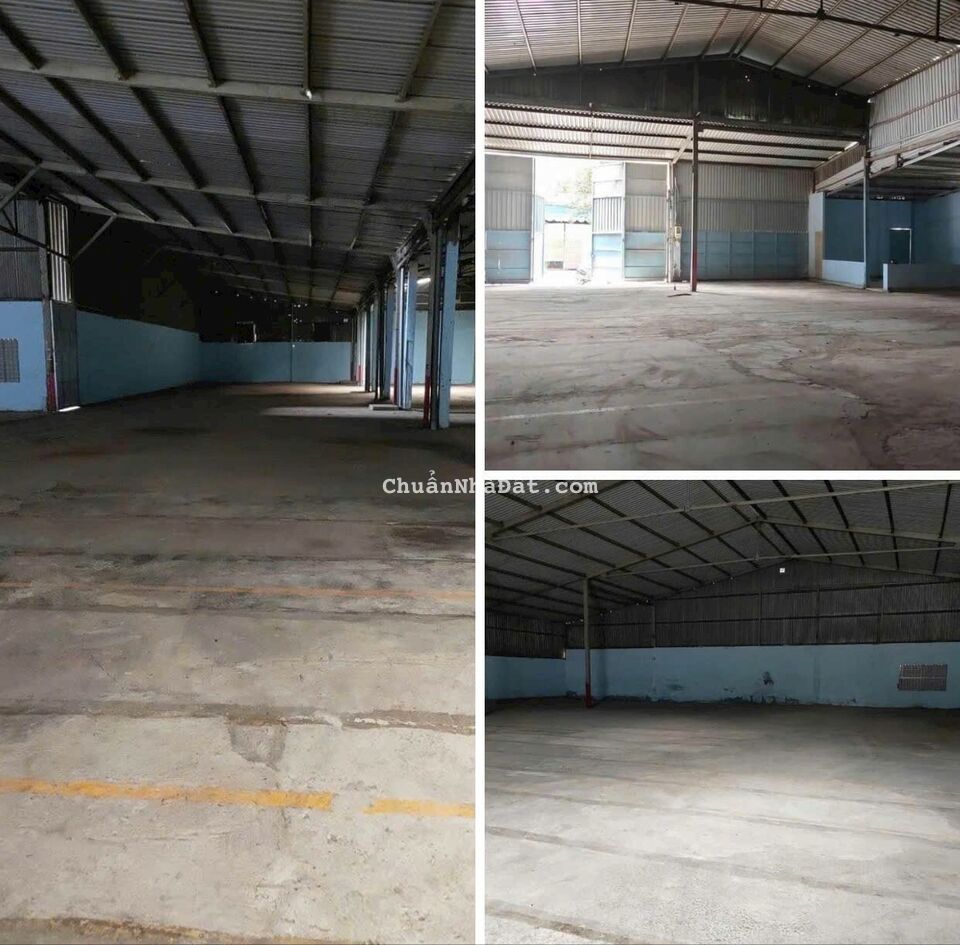 Kho xưởng cho thuê 1600m2 Tân Thới nhất quận 12