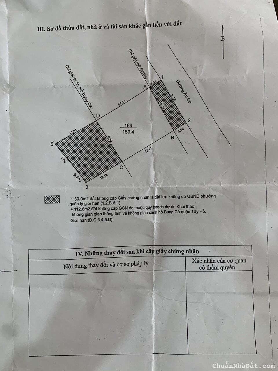 Bán đất mặt phô Âu Cơ,Tây Hồ 300m,mặt tiền 9m,giá 69 tỷ