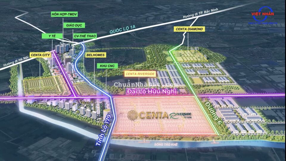 Biệt thự view công viên trung tâm đô thị Centa