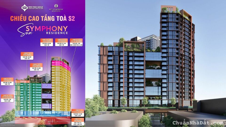 Độc quyền quỹ căn 2 ngủ Sun Symphony view sông Hàn, pháo hoa giá chỉ từ 4 tỷ. Chiết khấu đến 19%