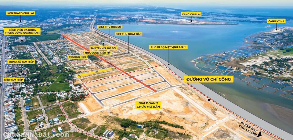 Lô đất nền 165 m2.Gần trường học, bệnh viện, sân bay