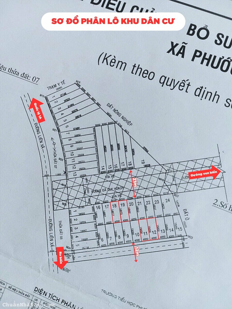 CHỦ NHƯỢNG GẤP 2 LÔ THỔ CƯ ĐẤU GIÁ PHƯỚC THỂ 