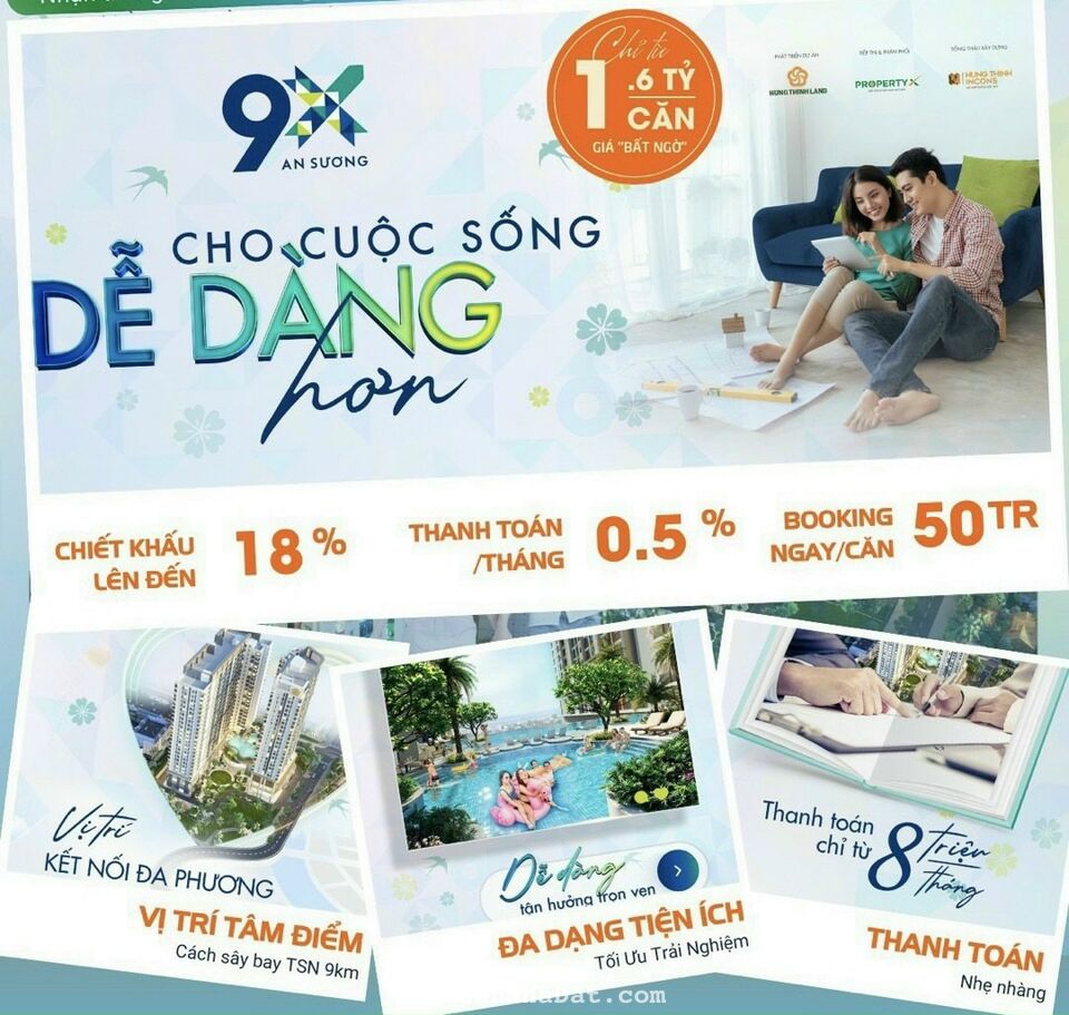 Bán căn hộ liền kề Aeon Mall Hóc Môn giá 1.3 tỷ thanh toán 7-8tr/tháng