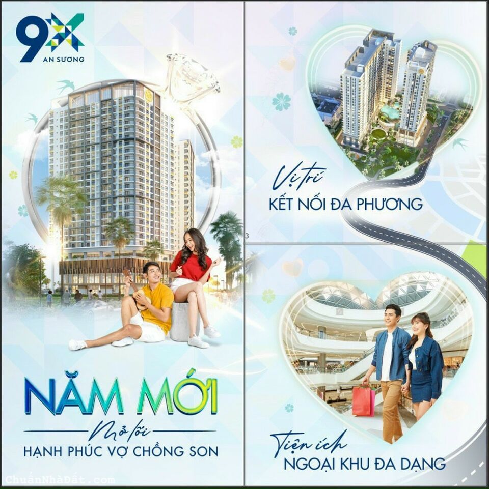 Bán căn hộ liền kề Aeon Mall Hóc Môn giá 1.3 tỷ thanh toán 7-8tr/tháng