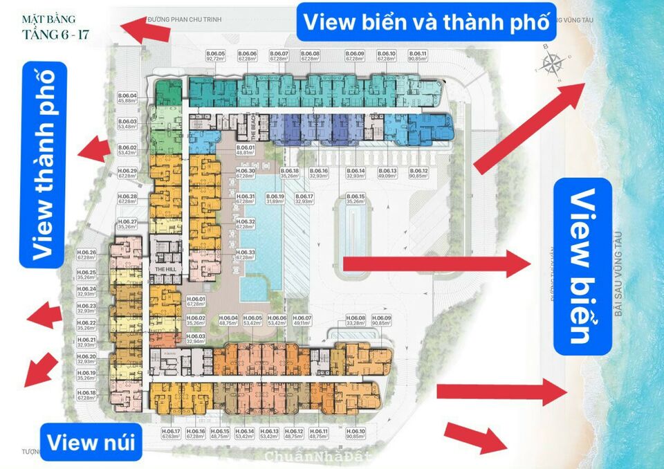 CĂN SIÊU HIẾM VIEW TRỰC DIỆN BIỂN VŨNG TÀU 2PN THANH TOÁN VƯỢT 5.8TỶ CÒN 3.3TỶ LH MR ĐỨC