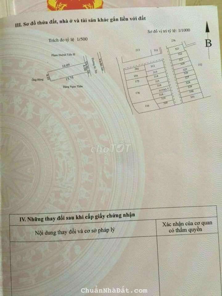 Đất chính chủ gân chợ lái thiêu