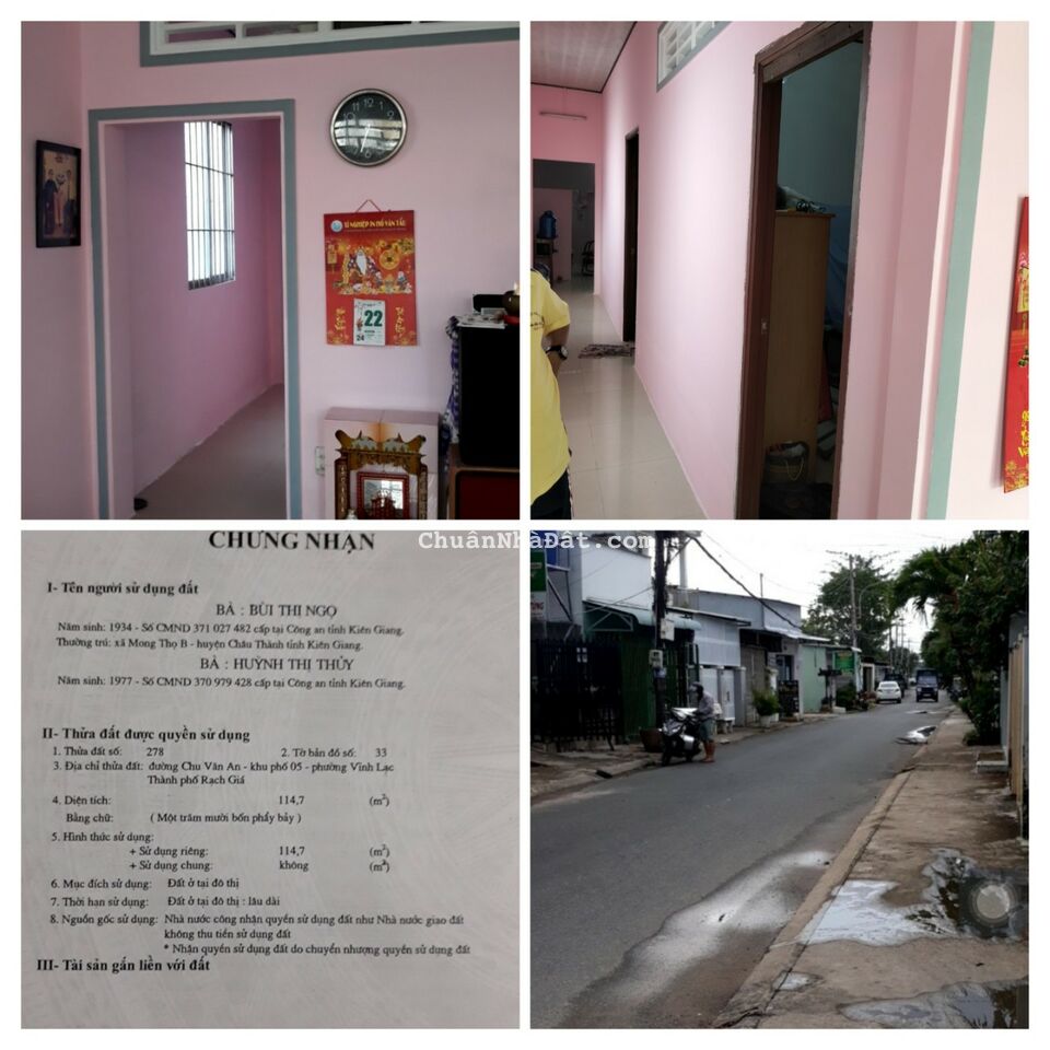 BÁN NHÀ MẶT TIỀN CHU VĂN AN - VĨNH LẠC - RẠCH GIÁ - KIÊN GIANG BÁN NHÀ MẶT TIỀN CHU VĂN AN - VĨNH LẠC - RẠCH GIÁ - KIÊN GIANG