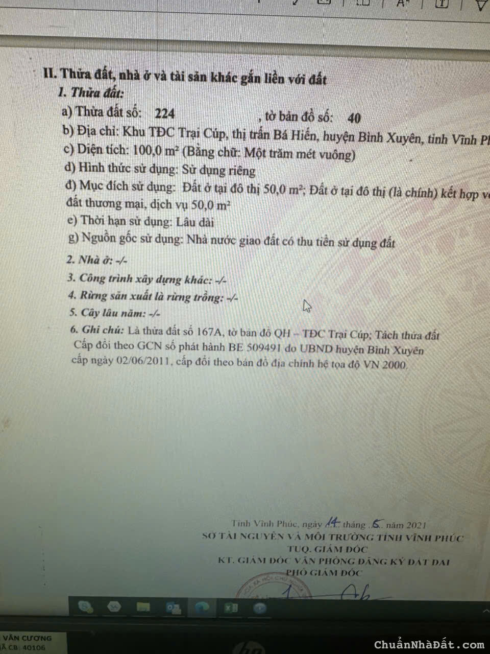 Bán 100m2 đất có phòng trọ, kiot kinh doanh tại Trại Cúp, Bá Hiến, Bình Xuyên, Vĩnh Phúc