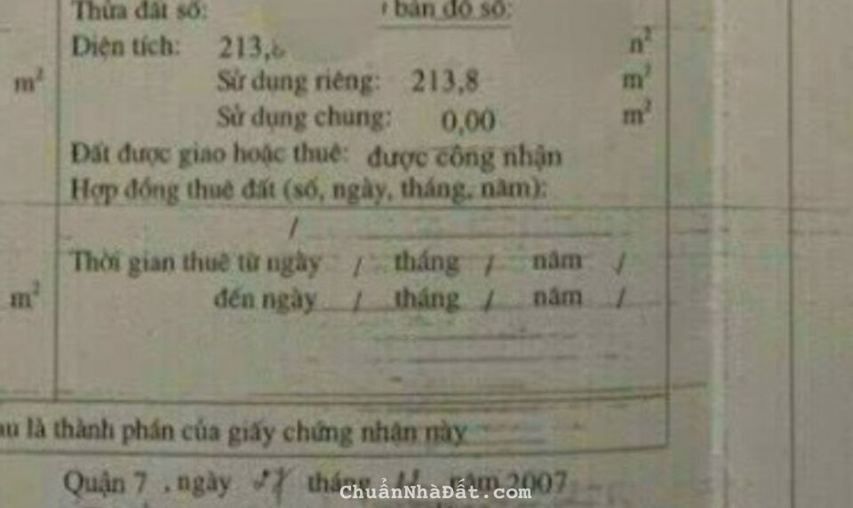 Dãy trọ 14 phòng, trung tam Quạn 7. DT 10,5m*21m, mặt hẻm chính 6m. 15 tỷ,