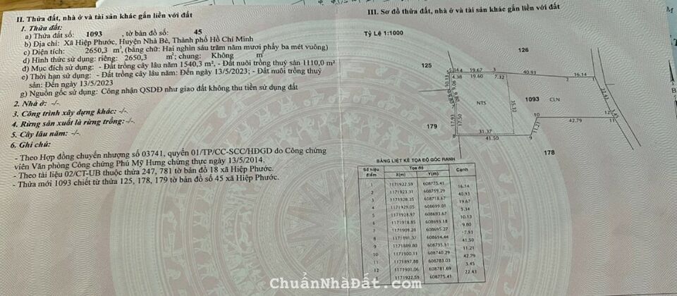 Đất mặt tièn đường Thanh niên xung phong, 2650 m2, chỉ 5 tỷ. Đất mặt tièn đường Thanh niên xung phong, 2650 m2, chỉ 5 tỷ.