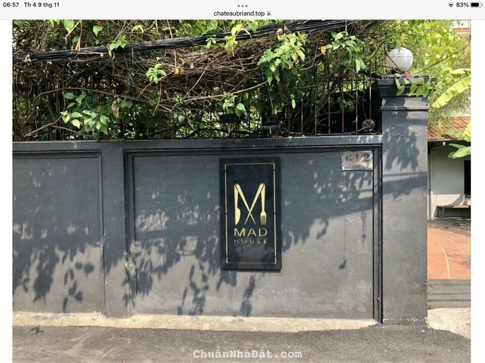 cho thuê mặt bằng hiện là nhà hàng Madhouse tại 6/1/2 Nguyễn Ư Dĩ, phường Thảo Điền
