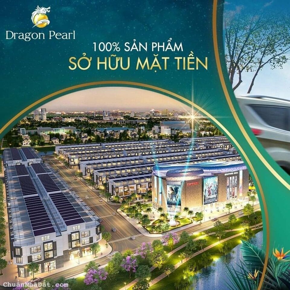 BÁN NỀN ĐƯỜNG 20m, 90m2 - DRAGON PEARL , GIÁ CHỦ ĐẦU TƯ, CHIẾT KHẤU ĐẾN 10%, GIÁ 2ty2