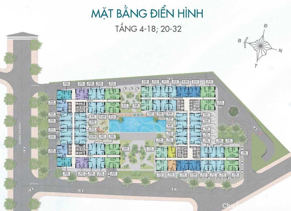 Bán căn hộ Vũng Tàu Pearl view biển và tp . Căn 1pn 53,43m2. CDT Hưng Thịnh. Bàn giao nhà đầu 2024