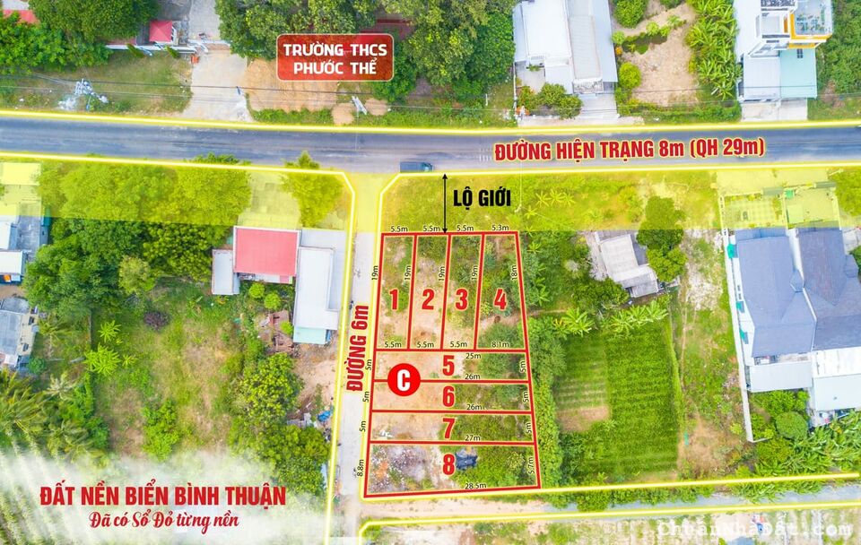 Đất thổ cư ven biển Tuy Phong, Bình Thuận.