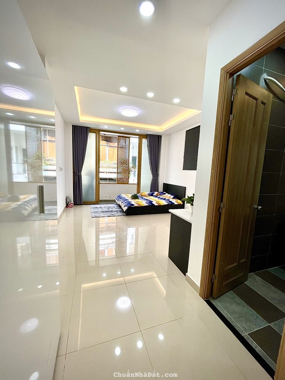 🍑Cho thuê Studio full nội thất free điện giặt sấy riêng gần chợ phạm văn hai