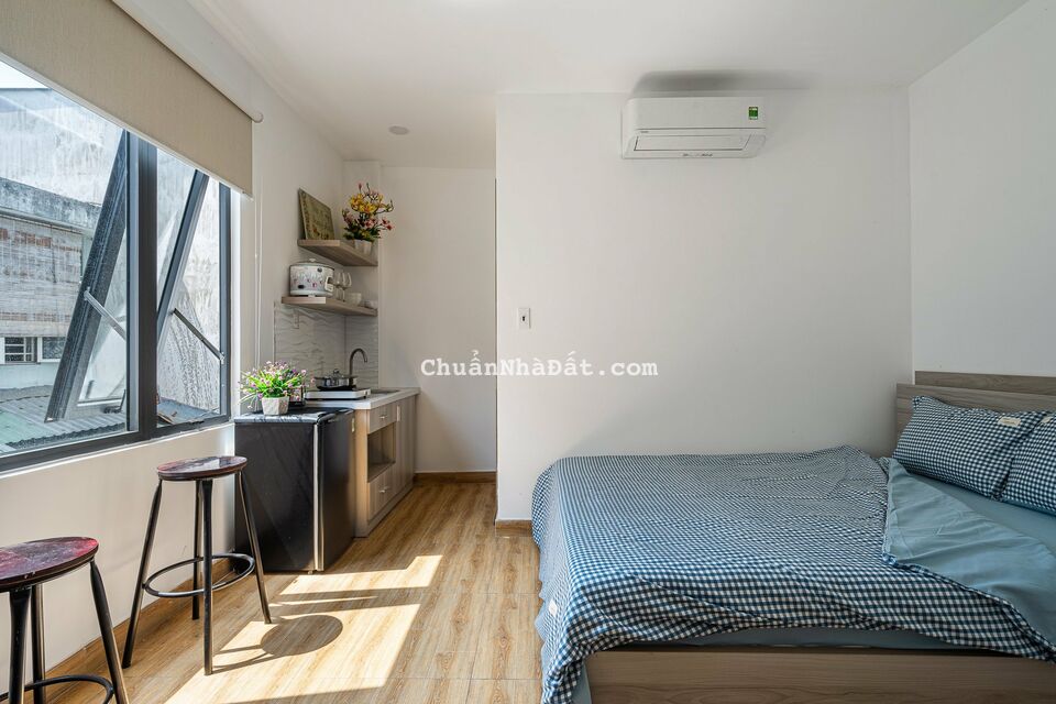 ⚡️Căn hộ Studio full nội thất ,view ban công ,giặt sấy riêng ,gần cầu thủ thiêm ,quận bình thạnh