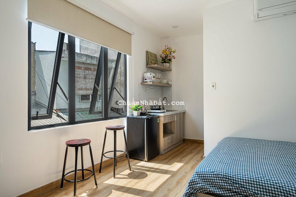 ⚡️Căn hộ Studio full nội thất ,view ban công ,giặt sấy riêng ,gần cầu thủ thiêm ,quận bình thạnh