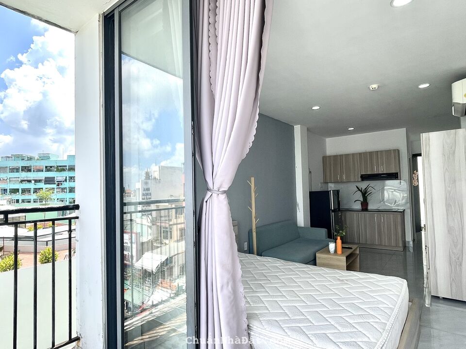 🕌Studio full nội thất view bancon xịn sò free nước ngay phan văn trị