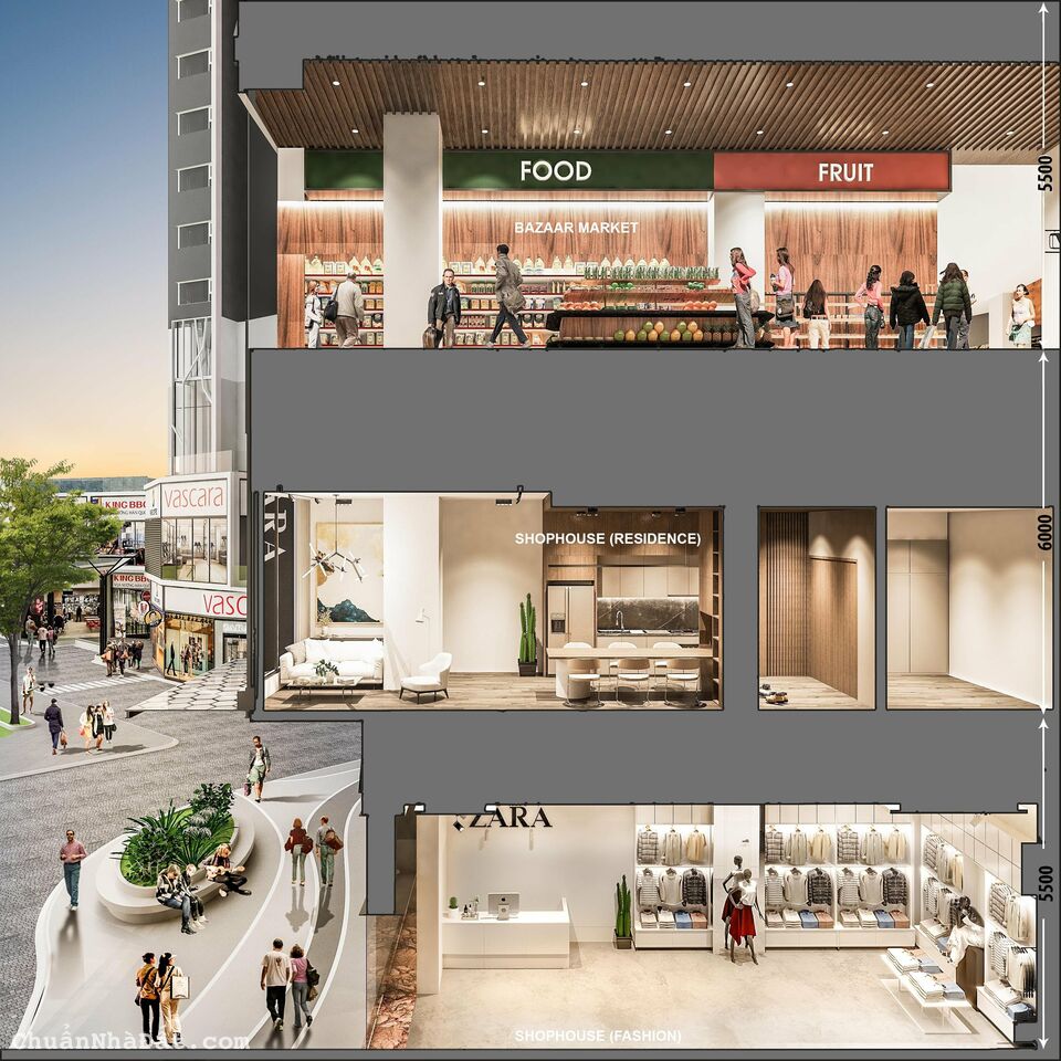 Siêu phẩm Shophouse mang concept của khu phố Myeongdong đầu tiên có mặt tại Việt Nam