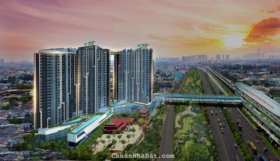 Căn hộ hạng sang ngay cầu bộ hành kết nối trực tiếp với tuyến ga Metro số 1